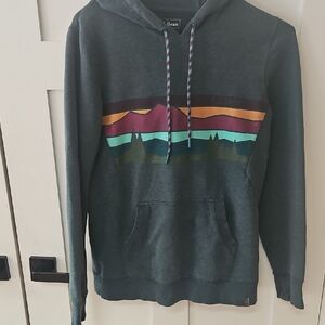 L.L. Bean Blue Hoodie with Colorful Accents